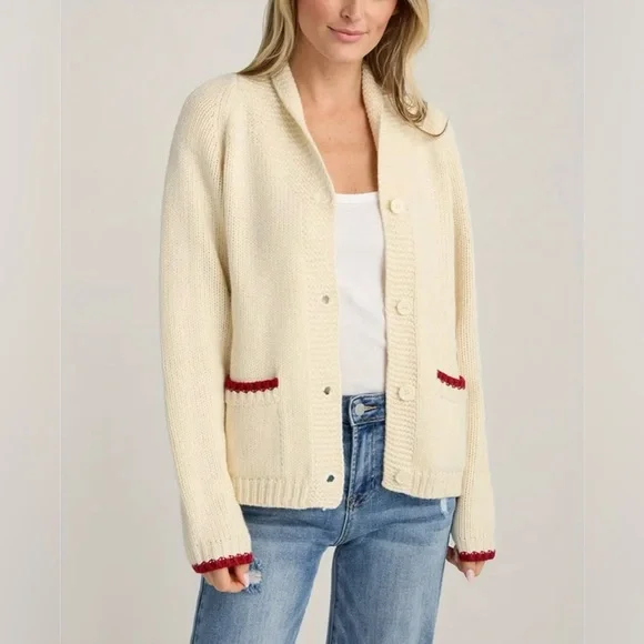 Lobster Design Cream Sweater-nwot - Picture 4 of 4